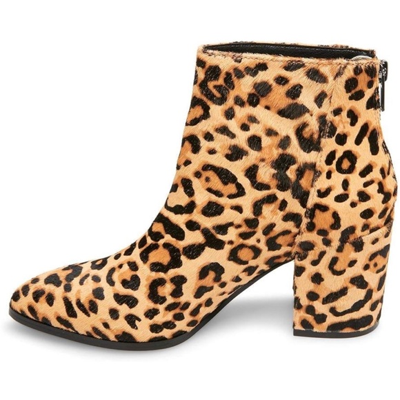 Steve Madden Womens Jillian Zipper Pointed Toe Ankle Boots Boho Trendy Leather - Picture 3 of 12